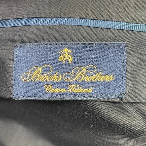 BROOKS BROTHERS Wool Hand Tailored Pants 38 Waist Navy Blue NWT's